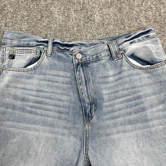 KanCan Jeans Size 15/31 Wanda Ultra High Rise 90s Straight Leg Distressed Cotton - Picture 7 of 10